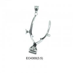 Pendentif en acier pince